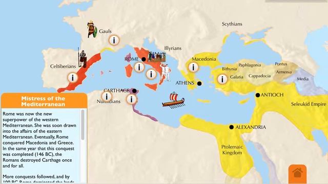 The Rise of the Roman Empire History App for iPad смотреть онлайн