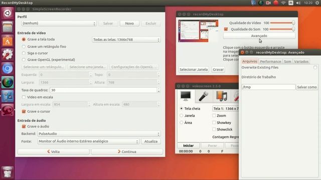 Qual o melhor gravador de tela para UBUNTU 17.04 [BEST SCREEN RECORDER] смотреть онлайн