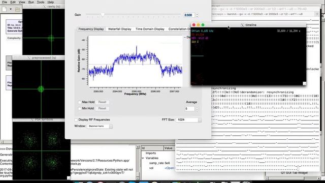 ISS HamTV 2Msps QPSK Reception via leansdr & gnuradio смотреть онлайн
