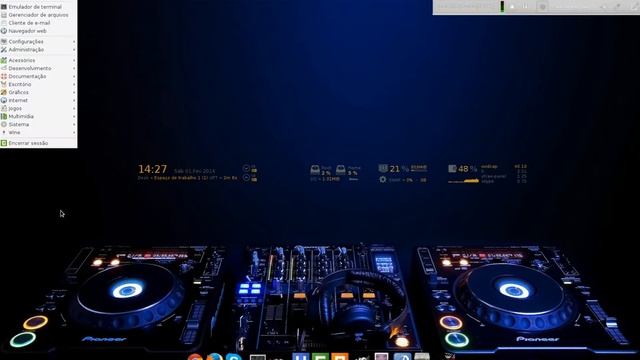 Fedora 20 XFCE + Cairo-Dock + Conky Mananger смотреть онлайн