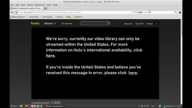 Watch Hulu.com from Countries Outside US on Linux Mint ( Ubuntu ) смотреть онлайн