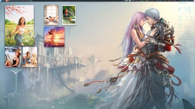 AwesomeWM - Image Collage Lua Feature - Travel, Enjoy Life and Job Desktop смотреть онлайн