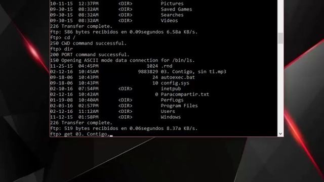Comandos FTP смотреть онлайн