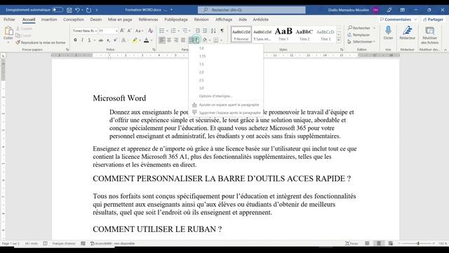 Formation Microsoft Word - Saisie de texte, sélectionner, raccourcis utiles ... смотреть онлайн
