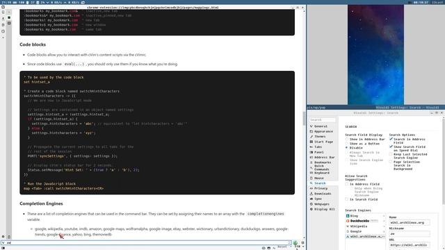 Access Vivaldis internal CSS and add search engines to Chromium-VIM смотреть онлайн