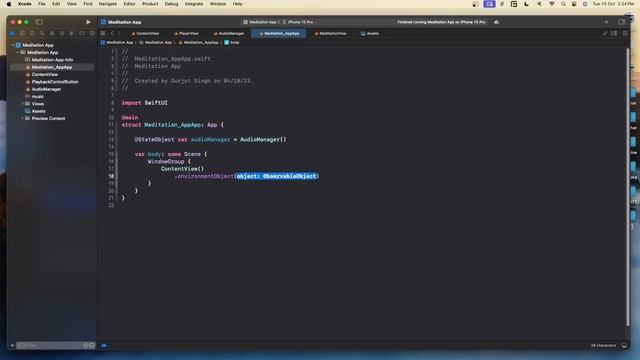 Let's Build Meditation App using SwiftUI & AVKit | iOS 17 | 2/2 смотреть онлайн