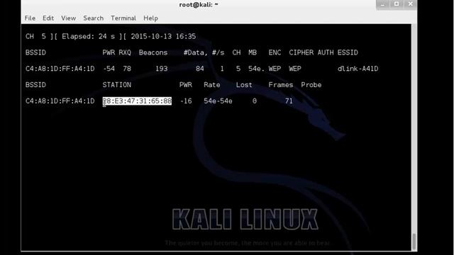 Ataque AIRCRACK para clave WEP con KALI LINUX смотреть онлайн