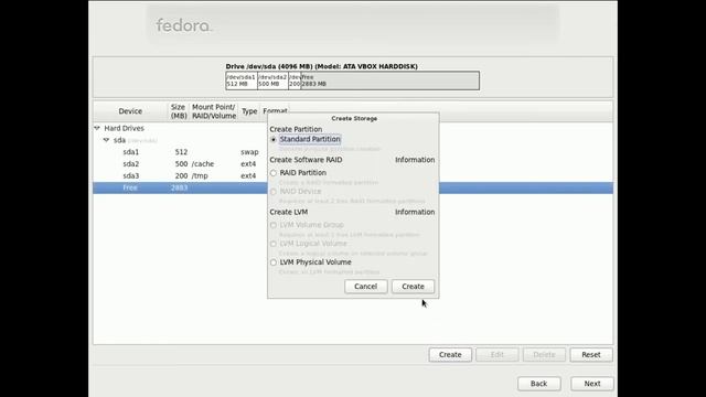 Instalando o Fedora 15 com particionamento смотреть онлайн
