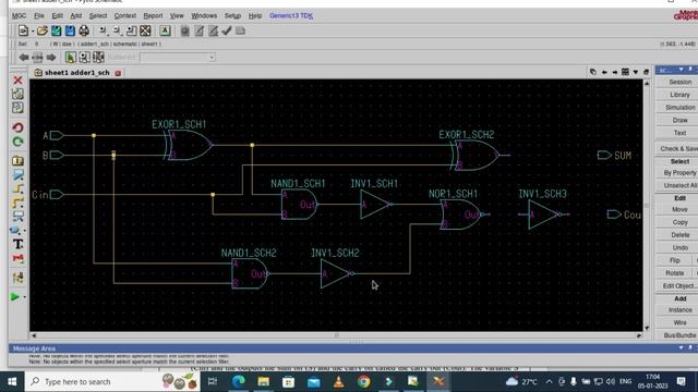 #FullAdder Circuit design with CMOS Logic gates using Mentor Graphics Tool. смотреть онлайн