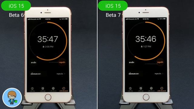 iOS 15 Beta 6 VS iOS 15 Beta 7 ทดสอบความเร็วและแบตเตอรี่ 🔋 บน iPhone 6s Plus EP.570 смотреть онлайн