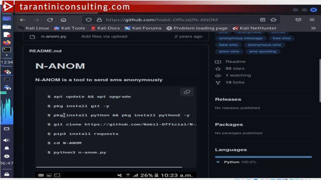 Come inviare SMS Anonimi con Kali Linux - Social Engineering смотреть онлайн