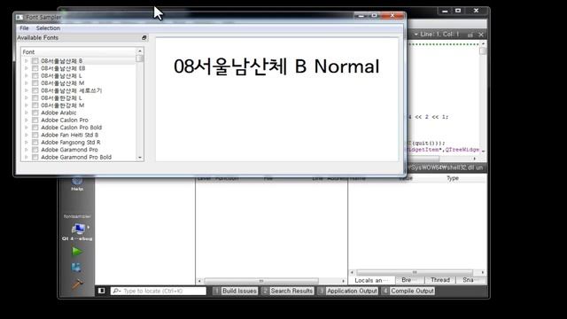 Qt example (font sampler) bug смотреть онлайн