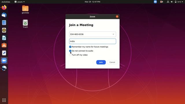 Installing zoom on UBUNTU in Hindi смотреть онлайн