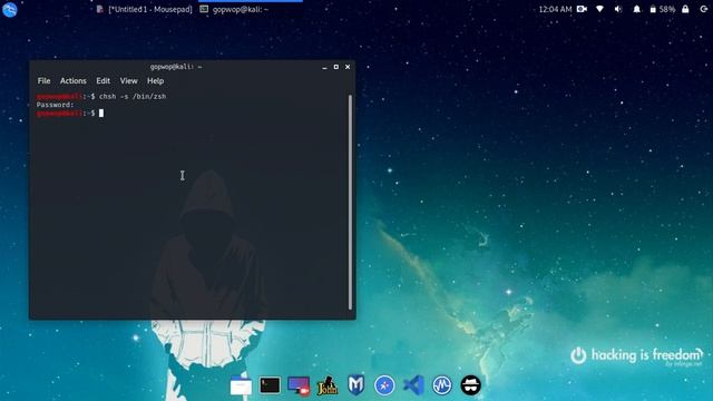 Set zsh shell as default in kali linux смотреть онлайн