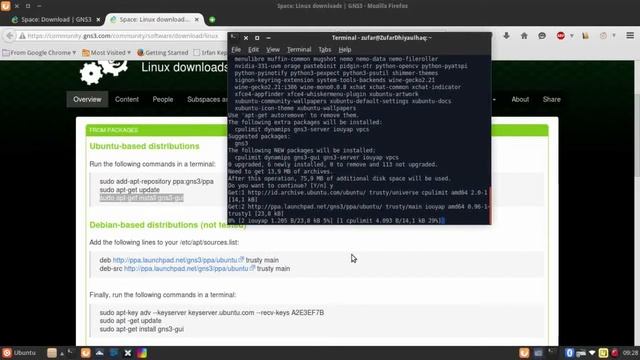 tutorial instalasi gns3 di linux смотреть онлайн