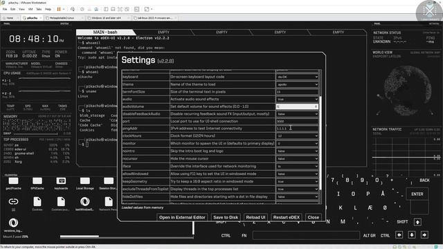 Edex-ui Hollywood Style Terminal Emulator 🔥 Edex-ui All Setting Tutorial смотреть онлайн