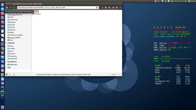 LibreOffice 5.3.4.2 install in Ubuntu. смотреть онлайн