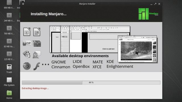 Manjaro Linux Installation in VirtualBox. смотреть онлайн
