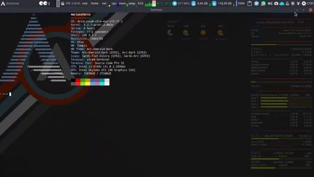 Compiz Fusion - ArcoLinux смотреть онлайн