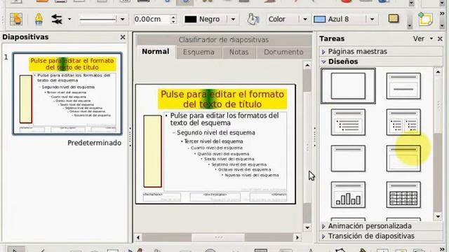 CREAR PATRON DIAPOSITIVAS CON OPENOFFICE EN LINUX смотреть онлайн