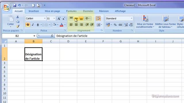 Saisir du texte sur deux lignes avec Excel смотреть онлайн