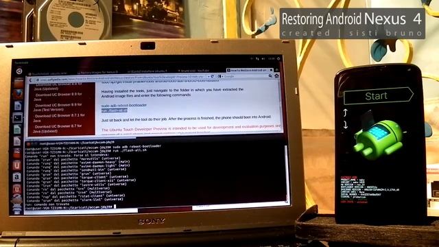 ripristino nexus 4 da ubuntu touch ad android - restoring ubuntu to android смотреть онлайн