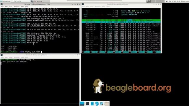 Attempt to perform hardware accelerated encode and transcode video on BeagleBone AI-64 смотреть онлайн