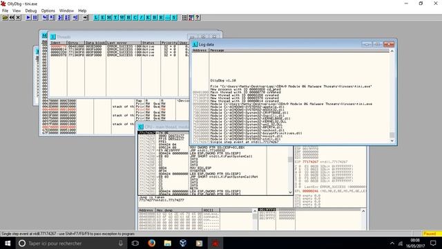 LABS 37 Virus Analysis Using OllyDbg REVIEW смотреть онлайн
