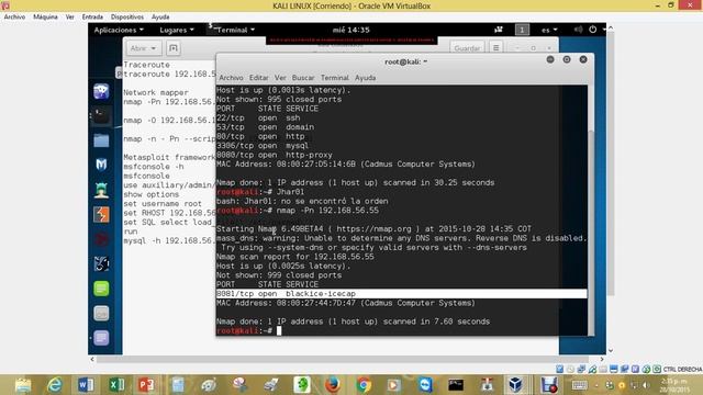 Práctica 2 - Pent test con Kali Linux смотреть онлайн