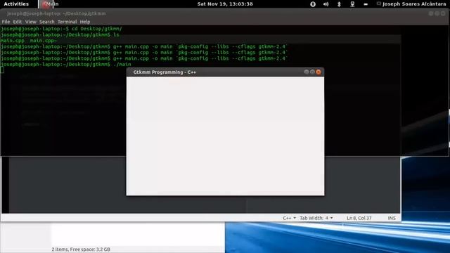 Creating a simple GUI programm with C++ and GTKMM with a Button смотреть онлайн