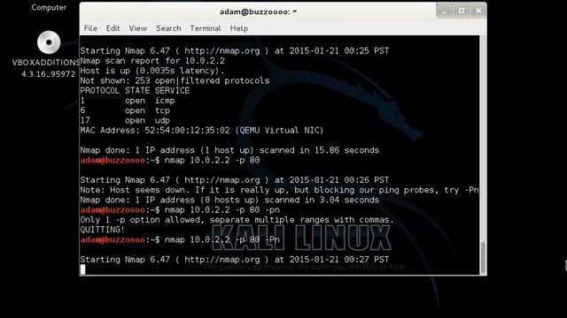 Using Nmap in Kali Linux смотреть онлайн