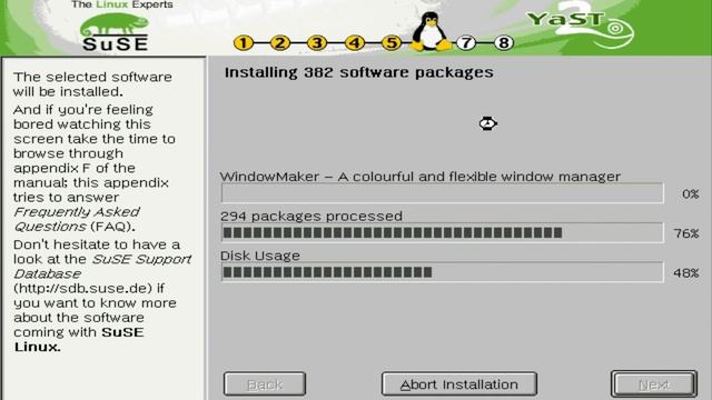 Suse Linux 7.2 installation смотреть онлайн