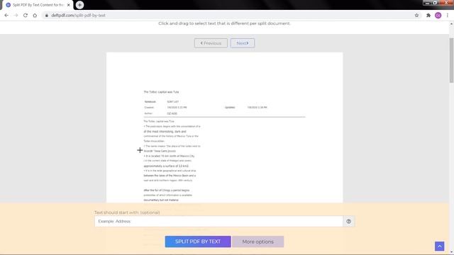 How to Split PDF by Text using DeftPDF смотреть онлайн