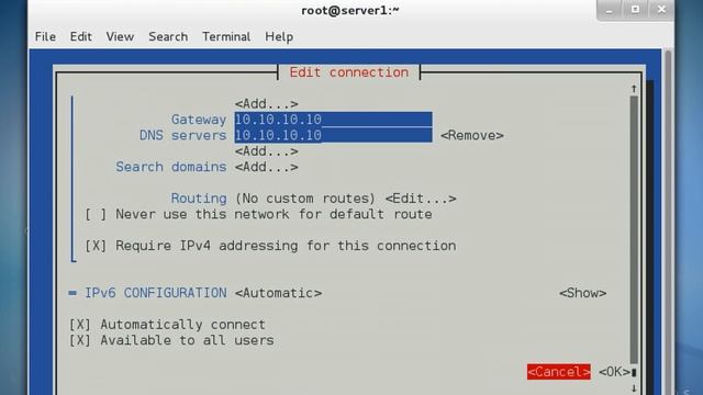 Network Setting with NetworkManager(nmtui) смотреть онлайн