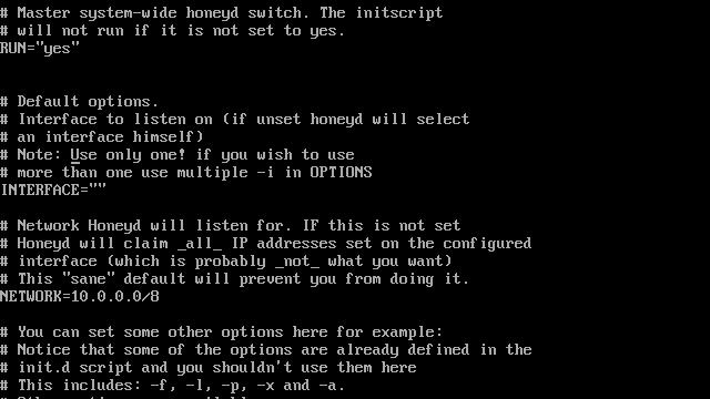 Honeyd - Configuração do arquivo /etc/default/honeyd смотреть онлайн