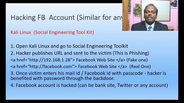 9. Cyber Security- Social Engineering - Hacking Facebook Account using SET - Anand K смотреть онлайн