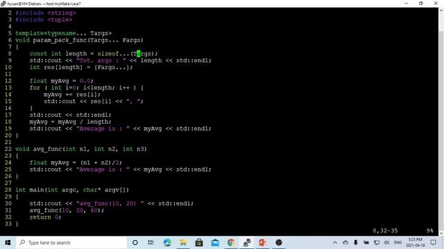 C++ programming on Linux - Template Parameter Pack смотреть онлайн