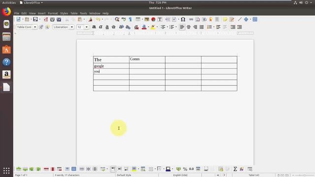 LibreOffice Writer All Important Table Keyboard Shortcut Keys смотреть онлайн