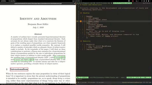 Demo Part 6: Workflow for Academic Writing in Neo Vim смотреть онлайн