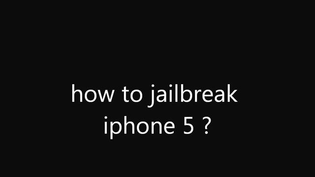 how to jailbreak iphone 5 / IOS 6 смотреть онлайн