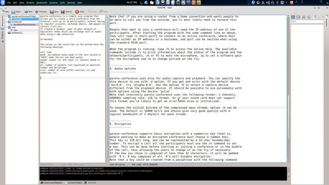 parole-conference voip program for linux terminal application смотреть онлайн