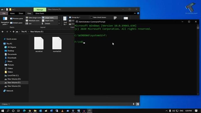 How To Hide Text Behind Text in Windows 10 || Hidden Windows Trick смотреть онлайн