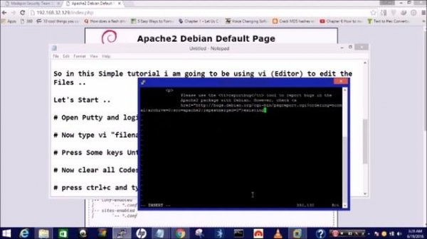 How to Edit Files With Vi Editor in linux via putty