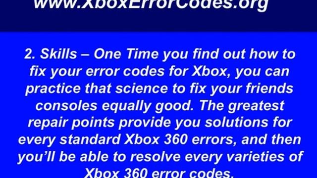 Xbox Error Codes смотреть онлайн