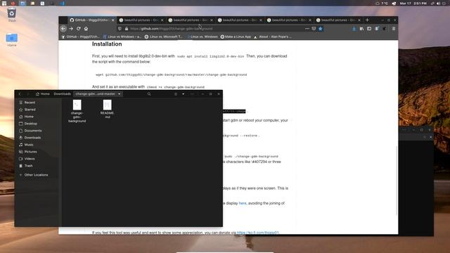 Change the GDM background EASY!! смотреть онлайн