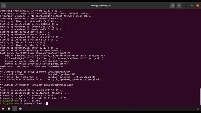 Install OpenFOAM 9 & OpenFOAM 2112 on Ubuntu 20.04 & switch between them using aliases смотреть онлайн