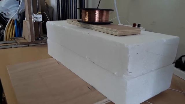 CNC Hotwire wing cut. LINUX CNC смотреть онлайн