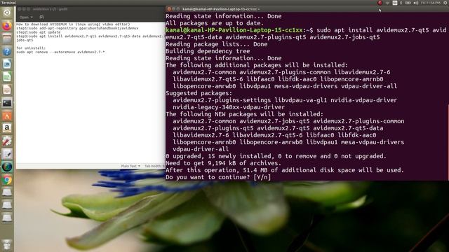 how to install video editor in ubuntu in tamil(Avidemux) смотреть онлайн