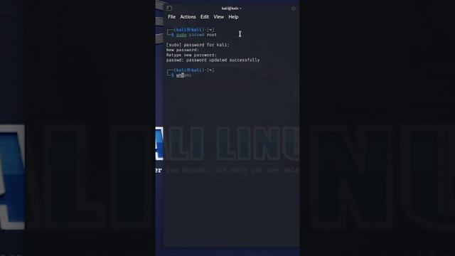 How to enable root login in kali Linux #kalilinux #linux #terminal #ethicalhacking #tips #hacking смотреть онлайн