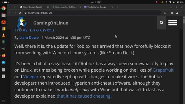Game over for Roblox on Linux / Steam Deck as it's now blocked смотреть онлайн